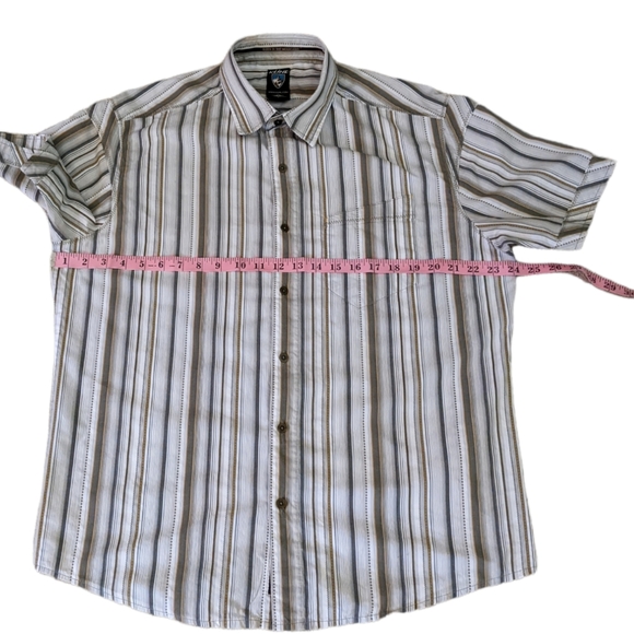 Kuhl Suncel Button Up Short Sleeve Shirt Men's Size L Hiking - Picture 3 of 15